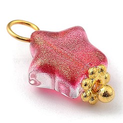 Electroplate Glass Charms&nbsp;PALLOY-JF00463-M