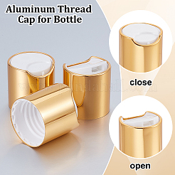 Aluminum Thread Cap for Bottle&nbsp;LS-AJEW-WH0604-10A-G