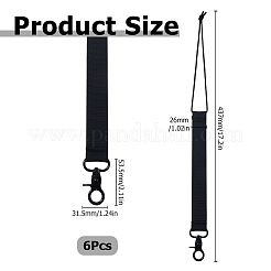 6Pcs Imitation Nylon with Alloy Ski Board Strap&nbsp;AJEW-HS0001-36