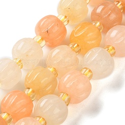Natural Golden Silk Jade Beads Strands&nbsp;G-B135-B01-01