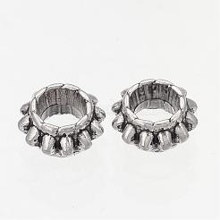 Rondelle Tibetan Silver Spacer Beads&nbsp;AB30-NF