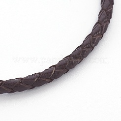 Braided Leather Cord Bracelet Making&nbsp;X-MAK-L018-05E