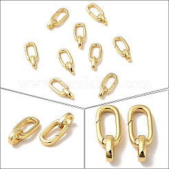 6Pcs Brass Spring Gate Rings&nbsp;KK-SC0007-07