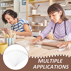 12Pcs 6 Style Transparent Acrylic Clay Press Board&nbsp;TOOL-BC0002-62
