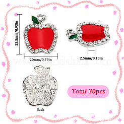 30Pcs Alloy Enamel Pendants&nbsp;FIND-SC0012-87