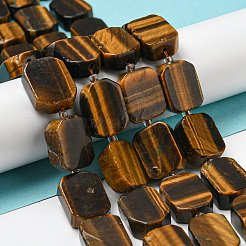 Natural Tiger Eye Beads Strands&nbsp;G-G072-B03-02