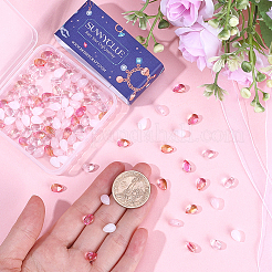 150Pcs 5 Style Glass Charms&nbsp;GLAA-SC0002-16B
