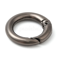 Rack Plating Brass Spring Gate Rings&nbsp;KK-Q781-13EB