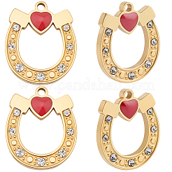 10Pcs 304 Stainless Steel Enamel Pendants&nbsp;STAS-BBC0008-60