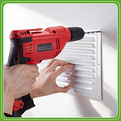 Aluminum Rectangle Wall Vent Grille Cover&nbsp;AJEW-WH0410-220B-01
