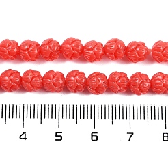 Synthetic Coral Carved Beads Strands&nbsp;CORA-C003-01C