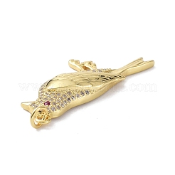 Brass Micro Pave Cubic Zirconia Pendant&nbsp;ZIRC-C021-20G