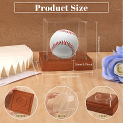 Square Actylic Baseball Display Box&nbsp;ODIS-WH0030-57