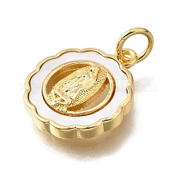 Brass Shell Pendants&nbsp;KK-D328-01G-B