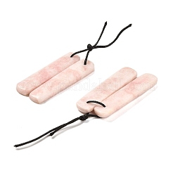 2Pcs Natural Pink Opal Pendants&nbsp;G-R437-01B-02
