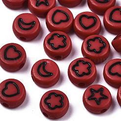 Opaque Acrylic Beads&nbsp;MACR-N008-33