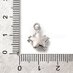 Brass Micro Pave Cubic Zirconia Charms&nbsp;KK-Q043-04P-01