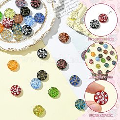 26Pcs 13 Colors Transparent Lampwork Beads&nbsp;LAMP-CJ0002-35