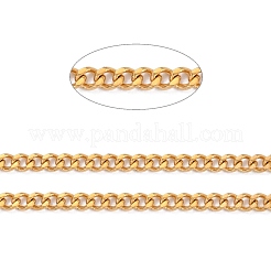 304 Stainless Steel Curb Chains&nbsp;CHS-D033-02G-03
