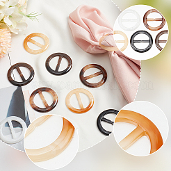 30Pcs 5 Colors Resin Scarf Clips&nbsp;BUTT-NB0001-86