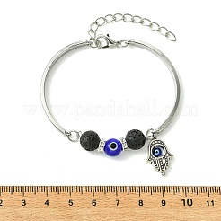 Zinc Alloy Charm Bangles for Women&nbsp;BJEW-JB14384-01