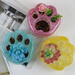 Cat Paw Print Planter DIY Food Grade Silicone Molds&nbsp;PW-WG37183-01