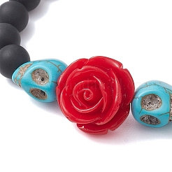 Resin and Synthetic Turquoise Bracelets&nbsp;BJEW-JB10755-02