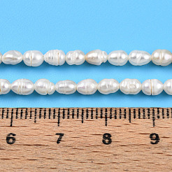 Natural Cultured Freshwater Pearl Beads Strands&nbsp;PEAR-N012-03O
