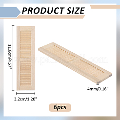 3 Sets Wooden Windows&nbsp;WOOD-ME0001-27
