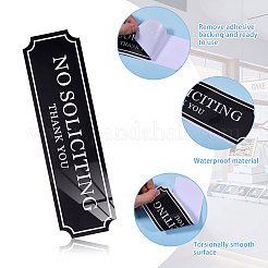 21Pcs PVC Self-Adhesive No Solicitation Sign&nbsp;AJEW-CA0004-98