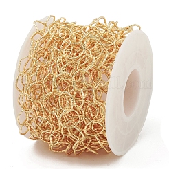 Brass Textured Hexagon Link Chains&nbsp;CHC-M025-33G