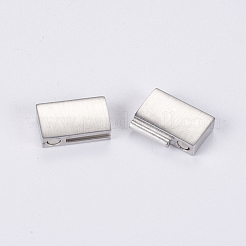 Tarnish Resistant 304 Stainless Steel Magnetic Clasps with Glue-in Ends&nbsp;STAS-G163-60P