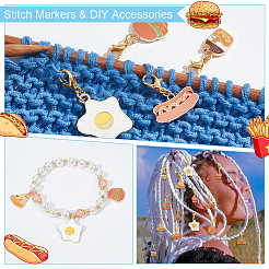 Food Theme Pendant Stitch Markers&nbsp;HJEW-AB00376
