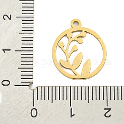 Ion Plating(IP) 201 Stainless Steel Pendants&nbsp;STAS-M015-14G