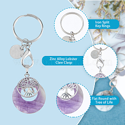 3Pcs Natural Stone Keychain&nbsp;KEYC-PH01449