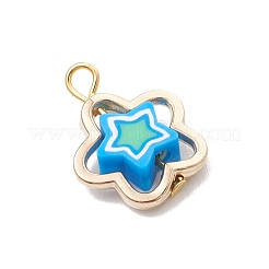 Handmade Polymer Clay with CCB Plastic Bead Frames Pendants&nbsp;PALLOY-JF04752