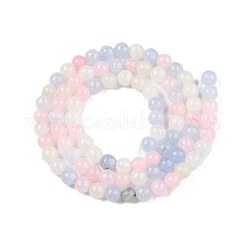 Dyed Natural White Jade Beads Strands&nbsp;G-T140-4mm-A03