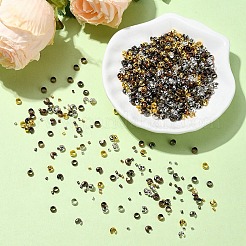 1200Pcs 15 Styles Iron and Brass Crimp Beads&nbsp;FIND-YW0004-74