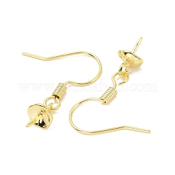 Rack Plating Brass Earring Hooks&nbsp;KK-F839-024B-G