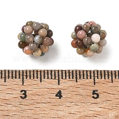 Natural Alashan Agate Woven Beads&nbsp;GG-CBA2E9C-C04-02