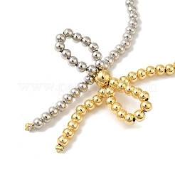 Brass Beaded Necklaces&nbsp;NJEW-K271-01PG