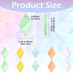 30Pcs Spray Painted Natural Freshwater Shell Pendants&nbsp;BSHE-YW0001-17A