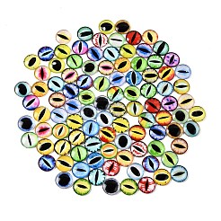 Printed Transparent Glass Cabochons&nbsp;GL-CBAA22A-06