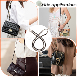 Adjustable Black Imitation Leather Bag Straps&nbsp;PURS-CL0001-55B