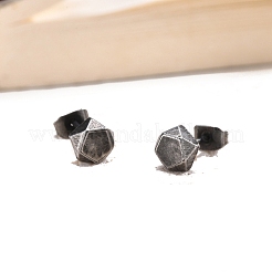 Stainless steel Hexagon Stud Earrings&nbsp;PW-WG255A2-01