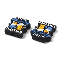 Father's Day Silicone Beads&nbsp;SIL-V006-02F