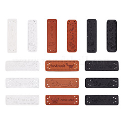 60Pcs 15 Style Imitation Leather Labels&nbsp;DIY-MP0001-04