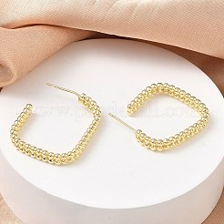 Brass Stud Earrings for Women&nbsp;KK-CBAD851-34G