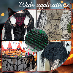 Polyester Spider Web Deco Mesh&nbsp;DIY-WH20049-45B-04