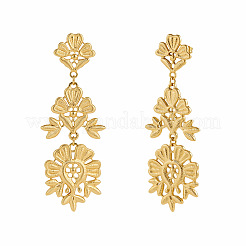 316 Surgical Stainless Steel Stud Dangle Earrings for Women&nbsp;WGC1CB5-01